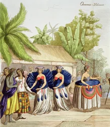 Meninas da Polinésia, gravadas por A. Bernati